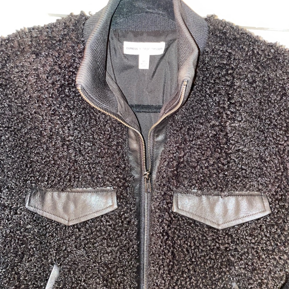Express Teddy Jacket (Black) - image 2